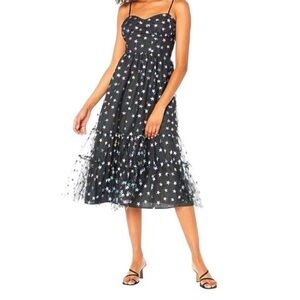 Betsey Johnson Black Star Tulle Dress